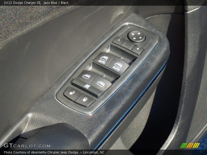 Jazz Blue / Black 2013 Dodge Charger SE