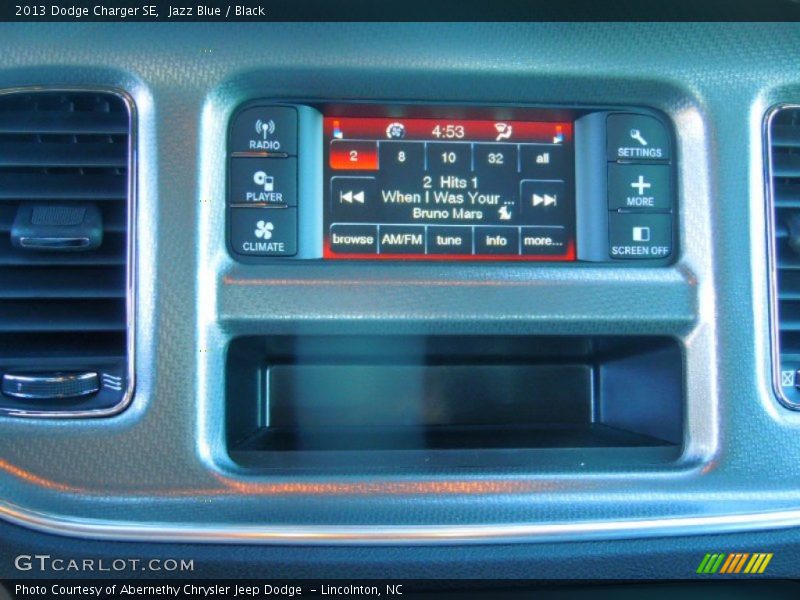 Jazz Blue / Black 2013 Dodge Charger SE