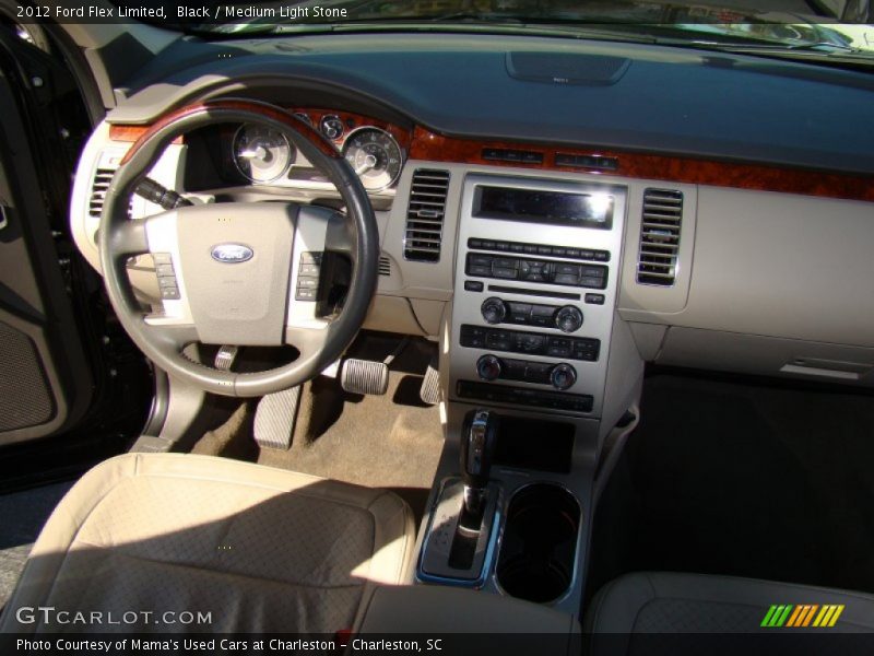 Black / Medium Light Stone 2012 Ford Flex Limited