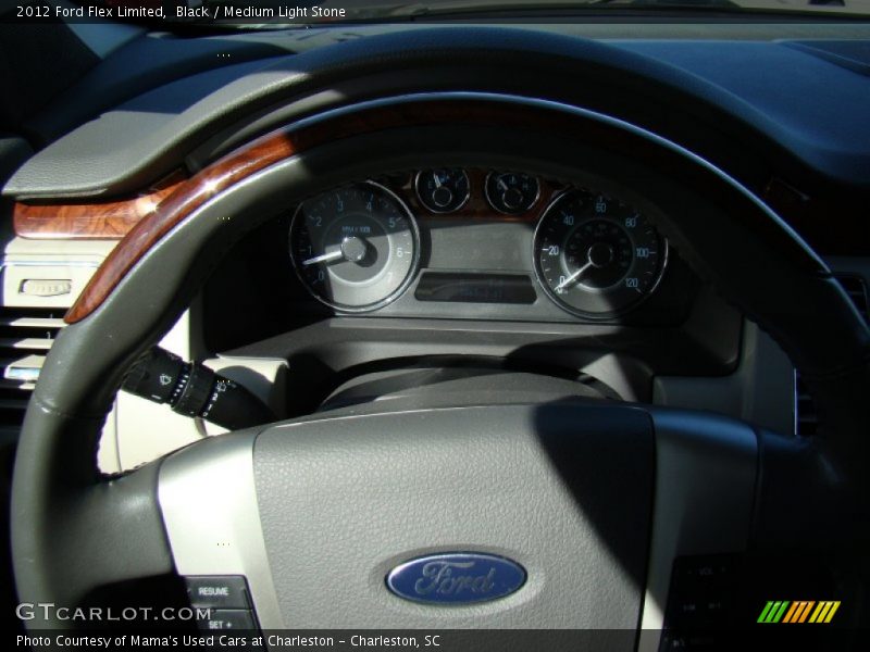 Black / Medium Light Stone 2012 Ford Flex Limited