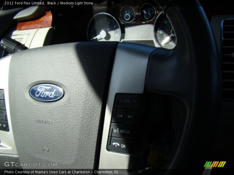 Black / Medium Light Stone 2012 Ford Flex Limited