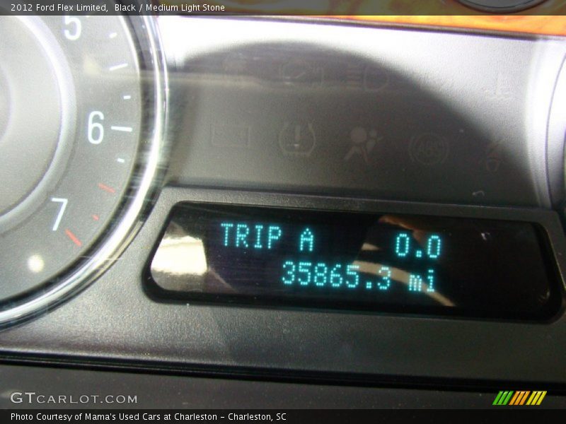 Black / Medium Light Stone 2012 Ford Flex Limited