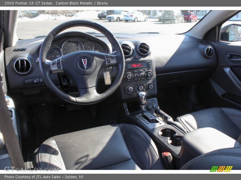 Carbon Black Metallic / Ebony 2009 Pontiac G6 GT Sedan