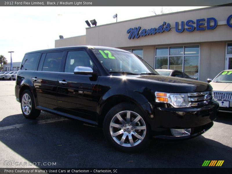 Black / Medium Light Stone 2012 Ford Flex Limited