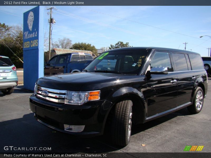 Black / Medium Light Stone 2012 Ford Flex Limited