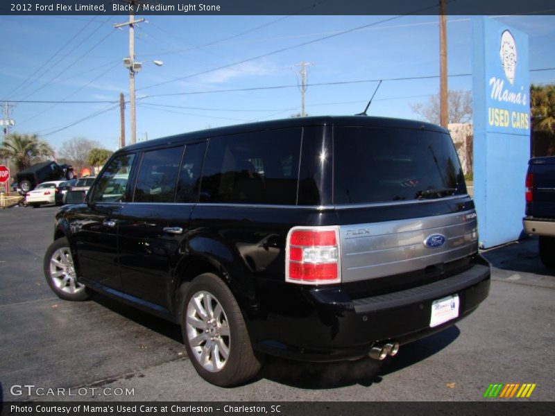 Black / Medium Light Stone 2012 Ford Flex Limited