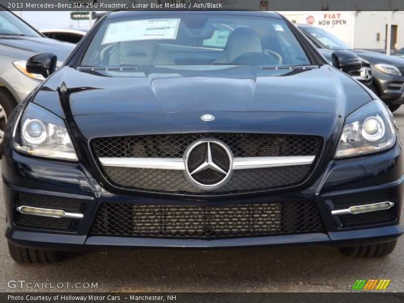 Lunar Blue Metallic / Ash/Black 2013 Mercedes-Benz SLK 250 Roadster