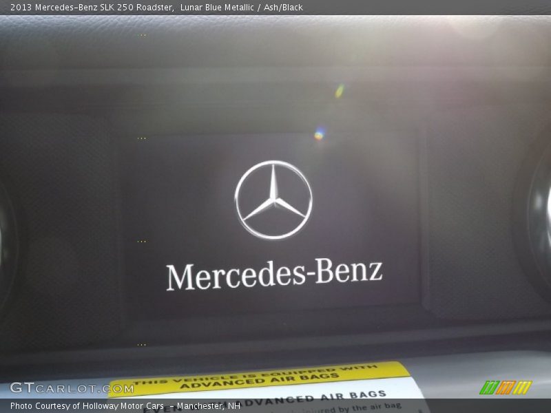 Lunar Blue Metallic / Ash/Black 2013 Mercedes-Benz SLK 250 Roadster