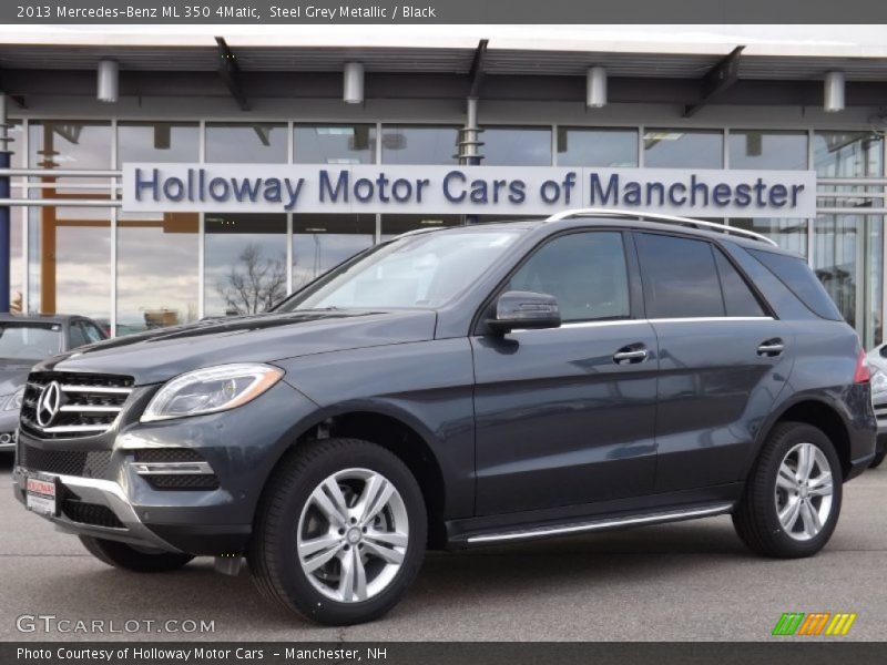 Steel Grey Metallic / Black 2013 Mercedes-Benz ML 350 4Matic