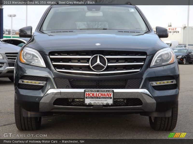 Steel Grey Metallic / Black 2013 Mercedes-Benz ML 350 4Matic