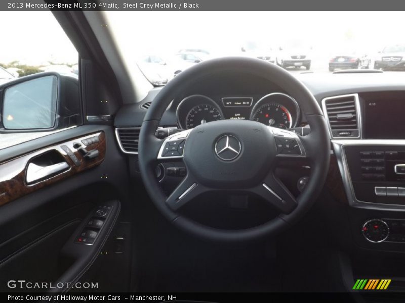Steel Grey Metallic / Black 2013 Mercedes-Benz ML 350 4Matic