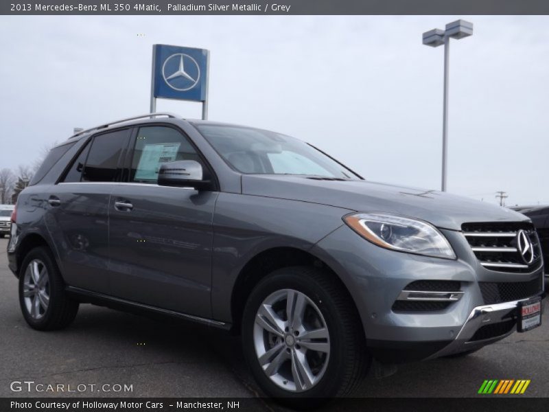 Palladium Silver Metallic / Grey 2013 Mercedes-Benz ML 350 4Matic