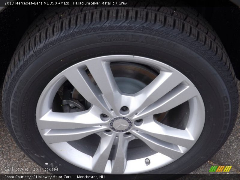 Palladium Silver Metallic / Grey 2013 Mercedes-Benz ML 350 4Matic
