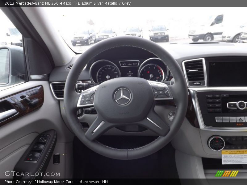 Palladium Silver Metallic / Grey 2013 Mercedes-Benz ML 350 4Matic