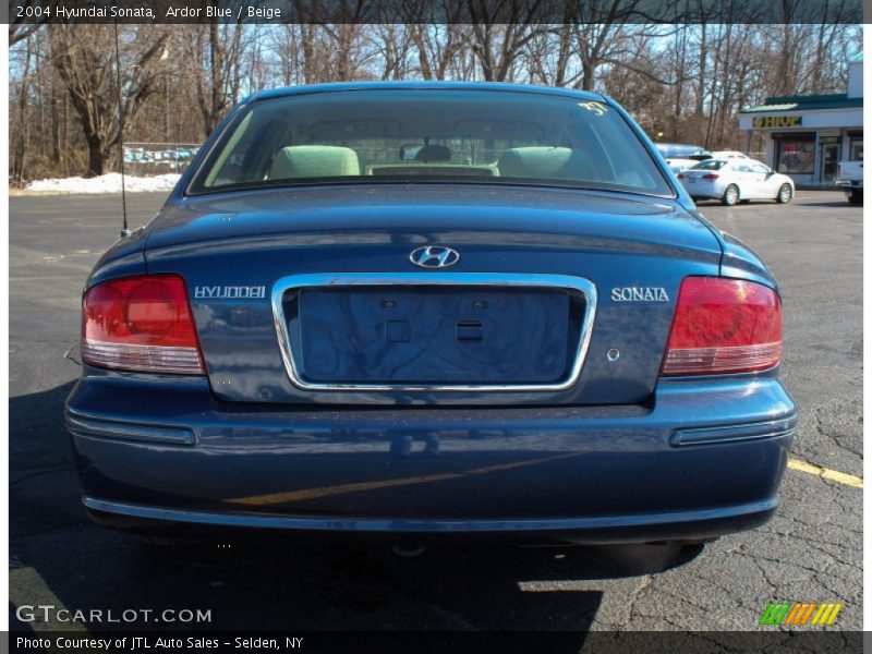 Ardor Blue / Beige 2004 Hyundai Sonata