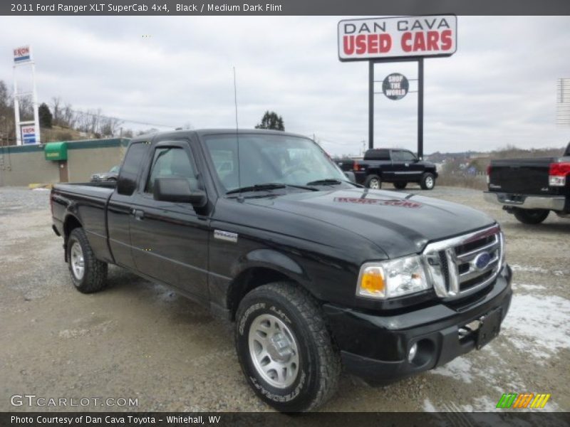 Black / Medium Dark Flint 2011 Ford Ranger XLT SuperCab 4x4