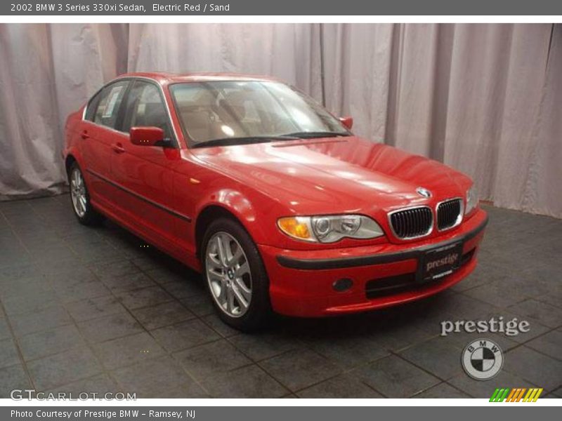Electric Red / Sand 2002 BMW 3 Series 330xi Sedan