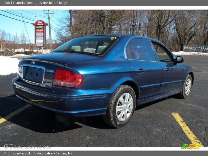 Ardor Blue / Beige 2004 Hyundai Sonata