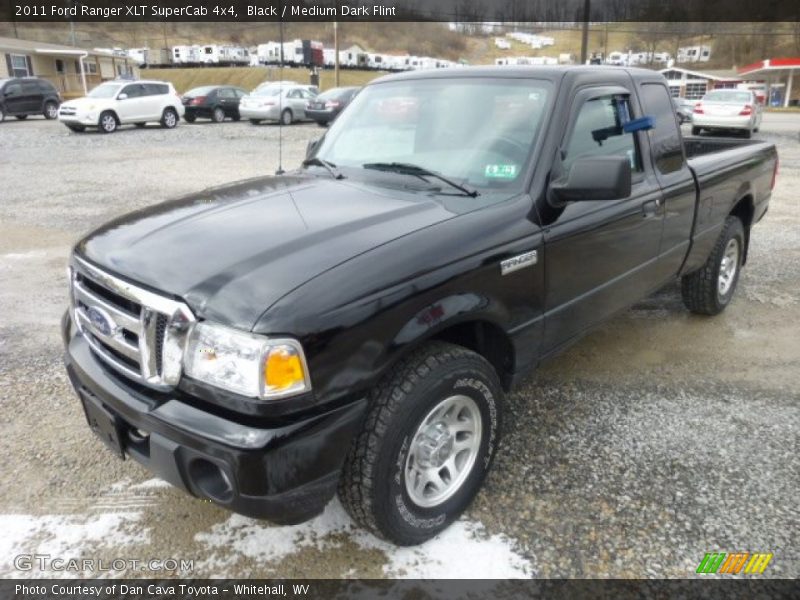 Black / Medium Dark Flint 2011 Ford Ranger XLT SuperCab 4x4