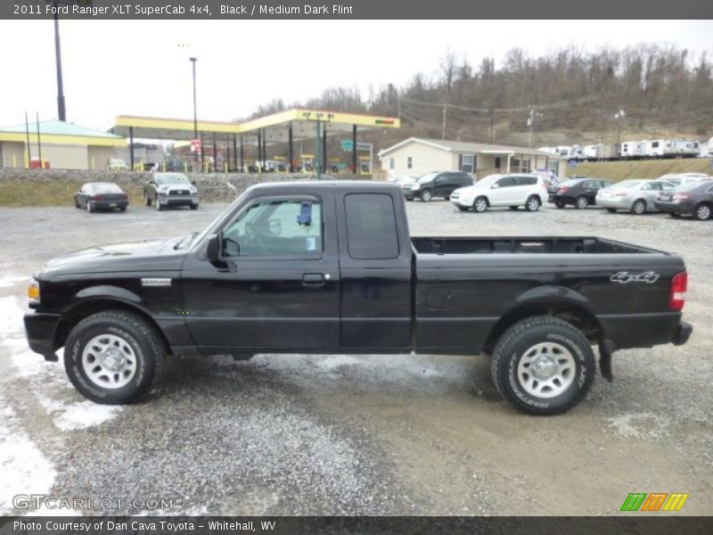 Black / Medium Dark Flint 2011 Ford Ranger XLT SuperCab 4x4