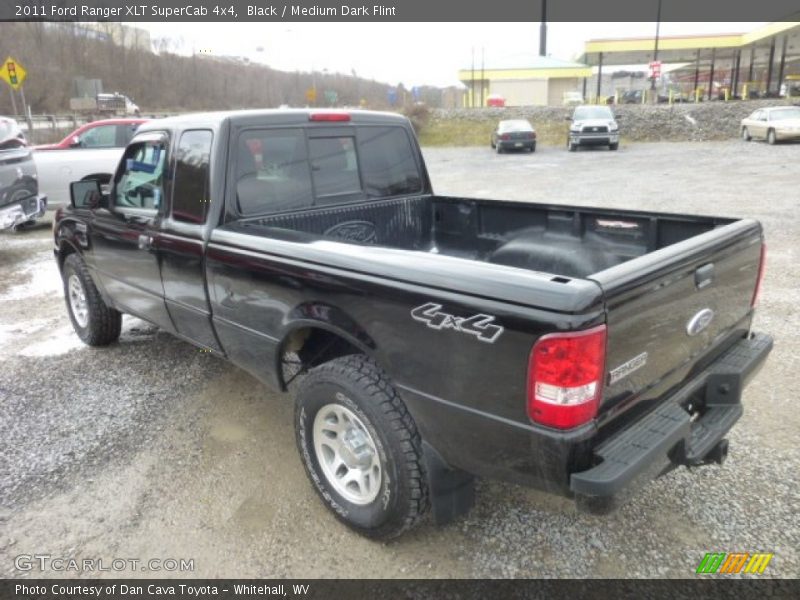 Black / Medium Dark Flint 2011 Ford Ranger XLT SuperCab 4x4