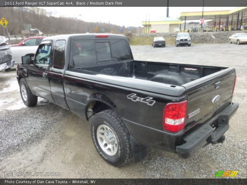 Black / Medium Dark Flint 2011 Ford Ranger XLT SuperCab 4x4