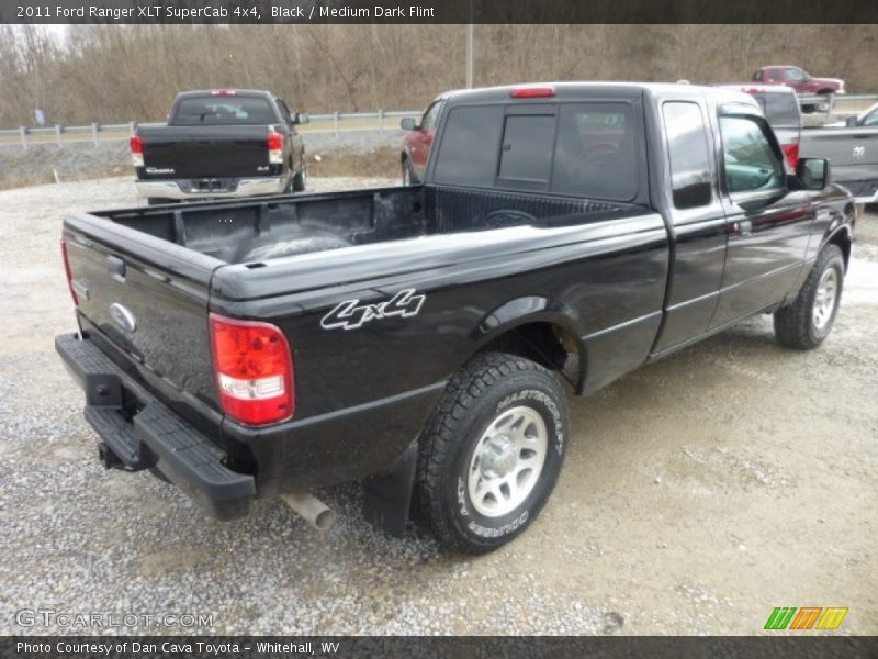 Black / Medium Dark Flint 2011 Ford Ranger XLT SuperCab 4x4