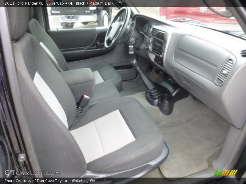 Black / Medium Dark Flint 2011 Ford Ranger XLT SuperCab 4x4