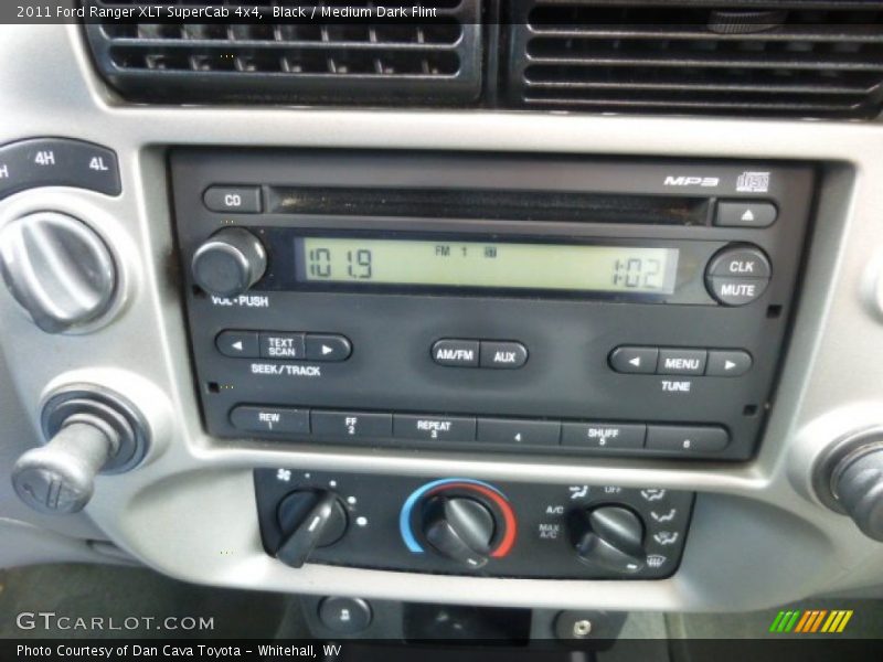 Black / Medium Dark Flint 2011 Ford Ranger XLT SuperCab 4x4