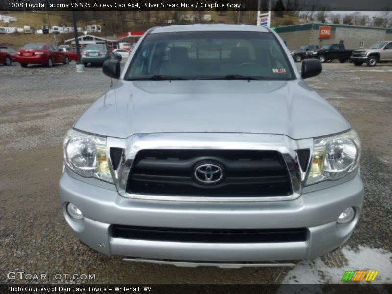 Silver Streak Mica / Graphite Gray 2008 Toyota Tacoma V6 SR5 Access Cab 4x4