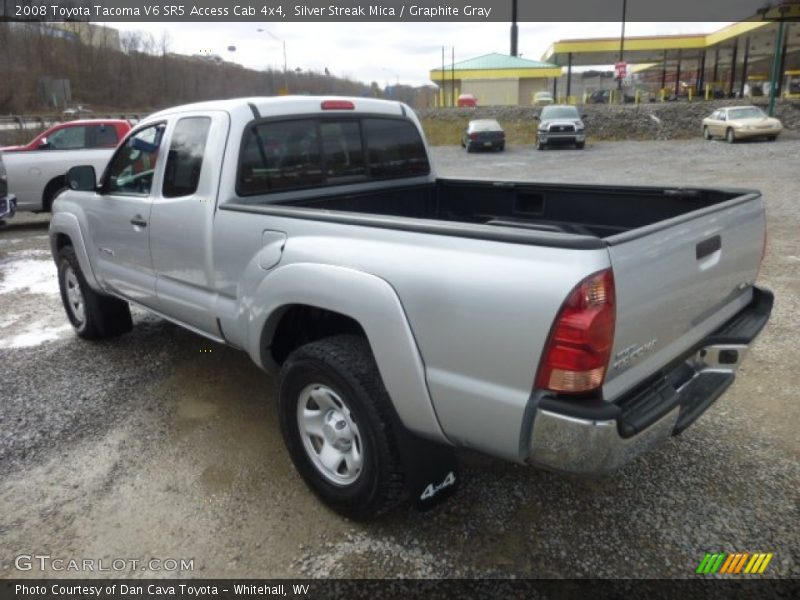 Silver Streak Mica / Graphite Gray 2008 Toyota Tacoma V6 SR5 Access Cab 4x4
