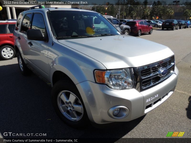 Ingot Silver Metallic / Charcoal Black 2012 Ford Escape XLT