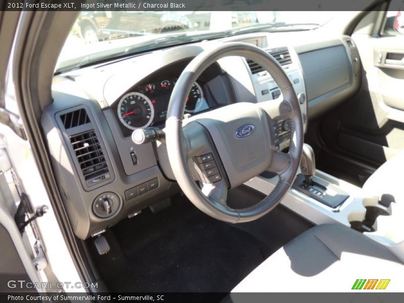 Ingot Silver Metallic / Charcoal Black 2012 Ford Escape XLT
