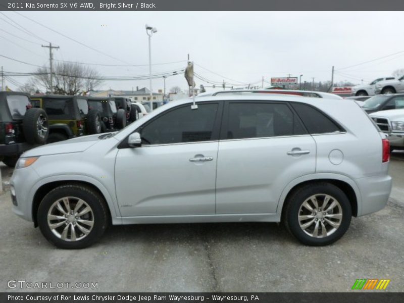 Bright Silver / Black 2011 Kia Sorento SX V6 AWD