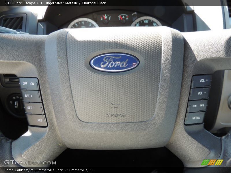 Ingot Silver Metallic / Charcoal Black 2012 Ford Escape XLT
