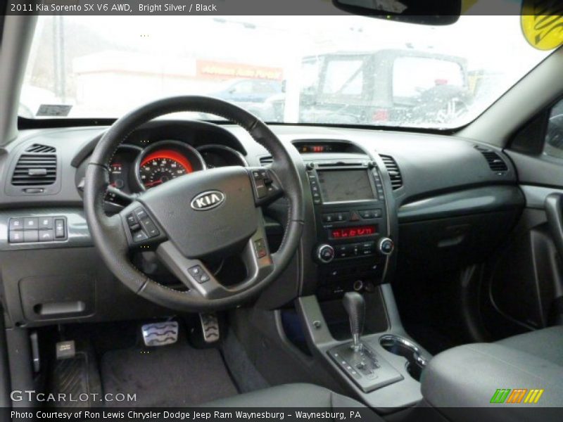 Bright Silver / Black 2011 Kia Sorento SX V6 AWD