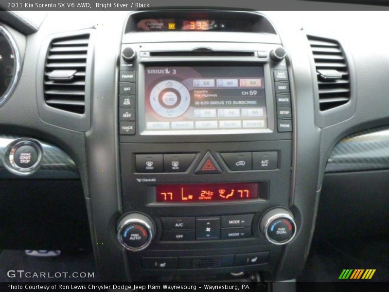 Bright Silver / Black 2011 Kia Sorento SX V6 AWD