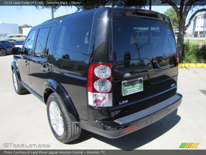Santorini Black / Ebony 2010 Land Rover LR4 HSE