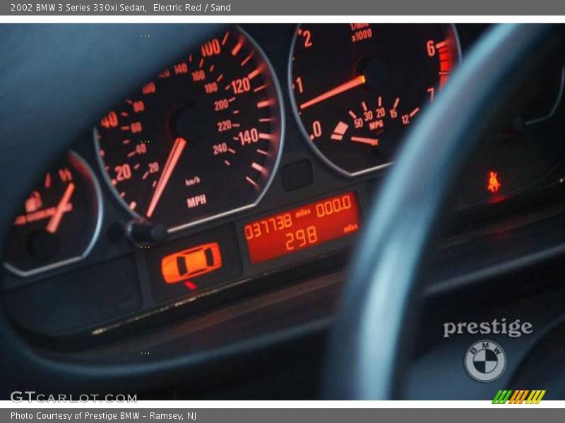Electric Red / Sand 2002 BMW 3 Series 330xi Sedan