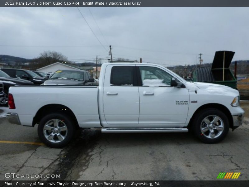 Bright White / Black/Diesel Gray 2013 Ram 1500 Big Horn Quad Cab 4x4