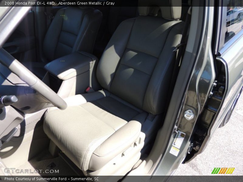 Aberdeen Green Metallic / Gray 2008 Honda Pilot EX-L 4WD