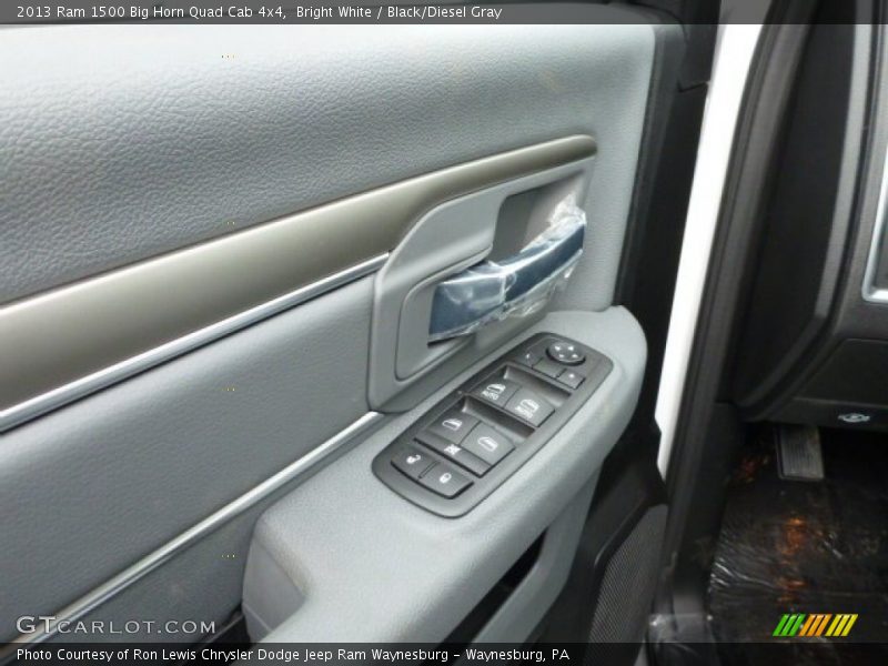 Bright White / Black/Diesel Gray 2013 Ram 1500 Big Horn Quad Cab 4x4
