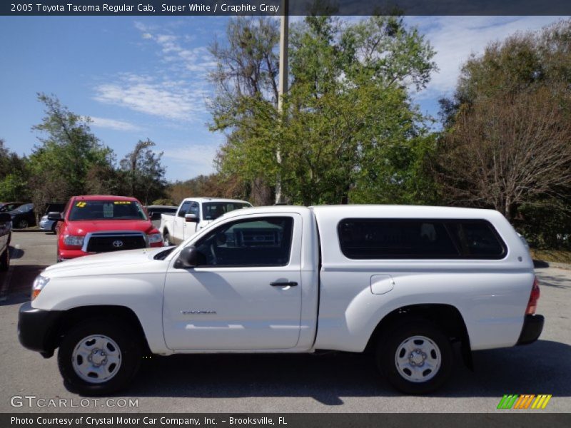 Super White / Graphite Gray 2005 Toyota Tacoma Regular Cab