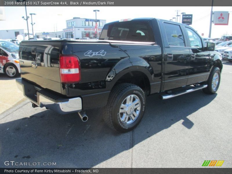Black / Medium/Dark Flint 2008 Ford F150 XLT SuperCrew 4x4