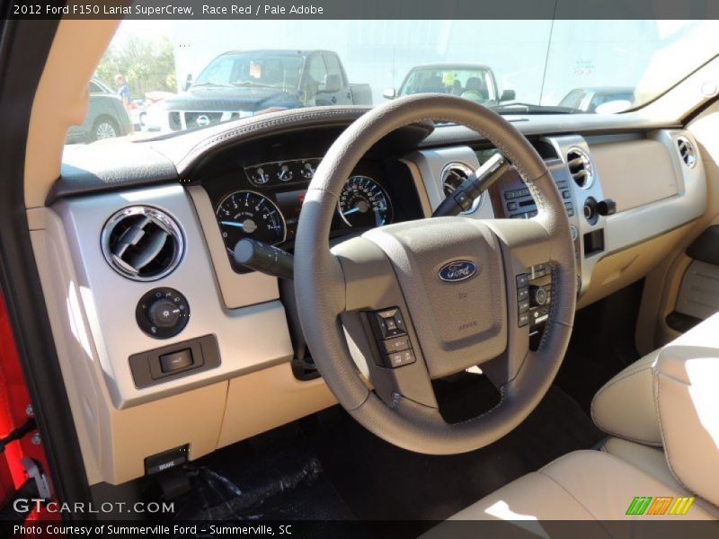 Race Red / Pale Adobe 2012 Ford F150 Lariat SuperCrew
