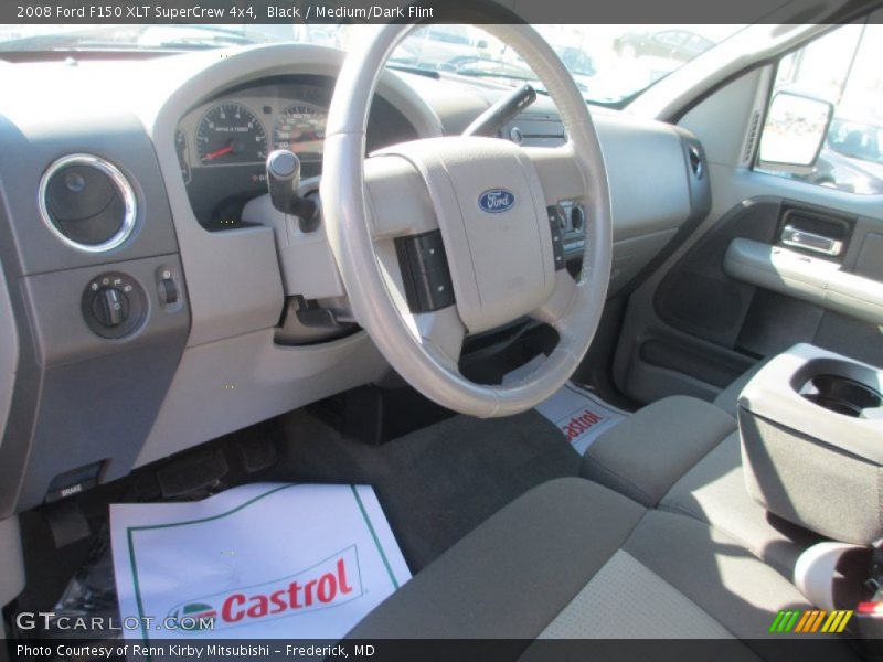 Black / Medium/Dark Flint 2008 Ford F150 XLT SuperCrew 4x4