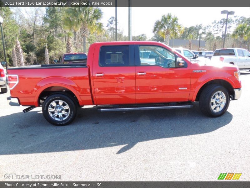 Race Red / Pale Adobe 2012 Ford F150 Lariat SuperCrew