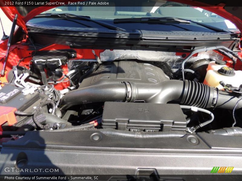 Race Red / Pale Adobe 2012 Ford F150 Lariat SuperCrew