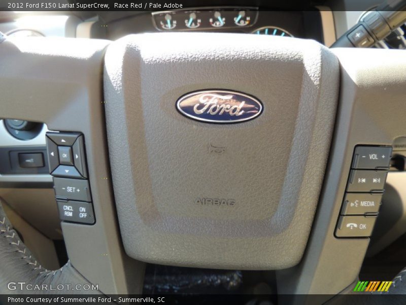 Race Red / Pale Adobe 2012 Ford F150 Lariat SuperCrew