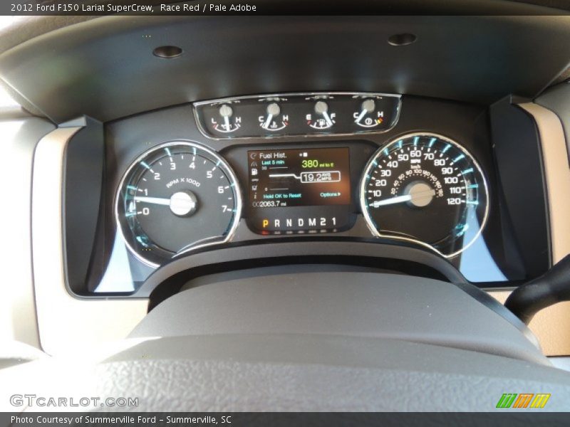 Race Red / Pale Adobe 2012 Ford F150 Lariat SuperCrew